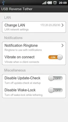 USB Reverse Tether android App screenshot 0